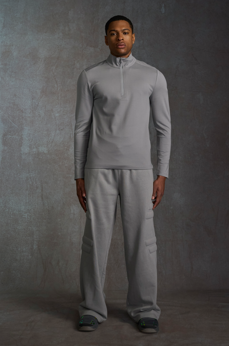 COMMANDER QUARTER ZIP - Grey Nebula – 741 Performance