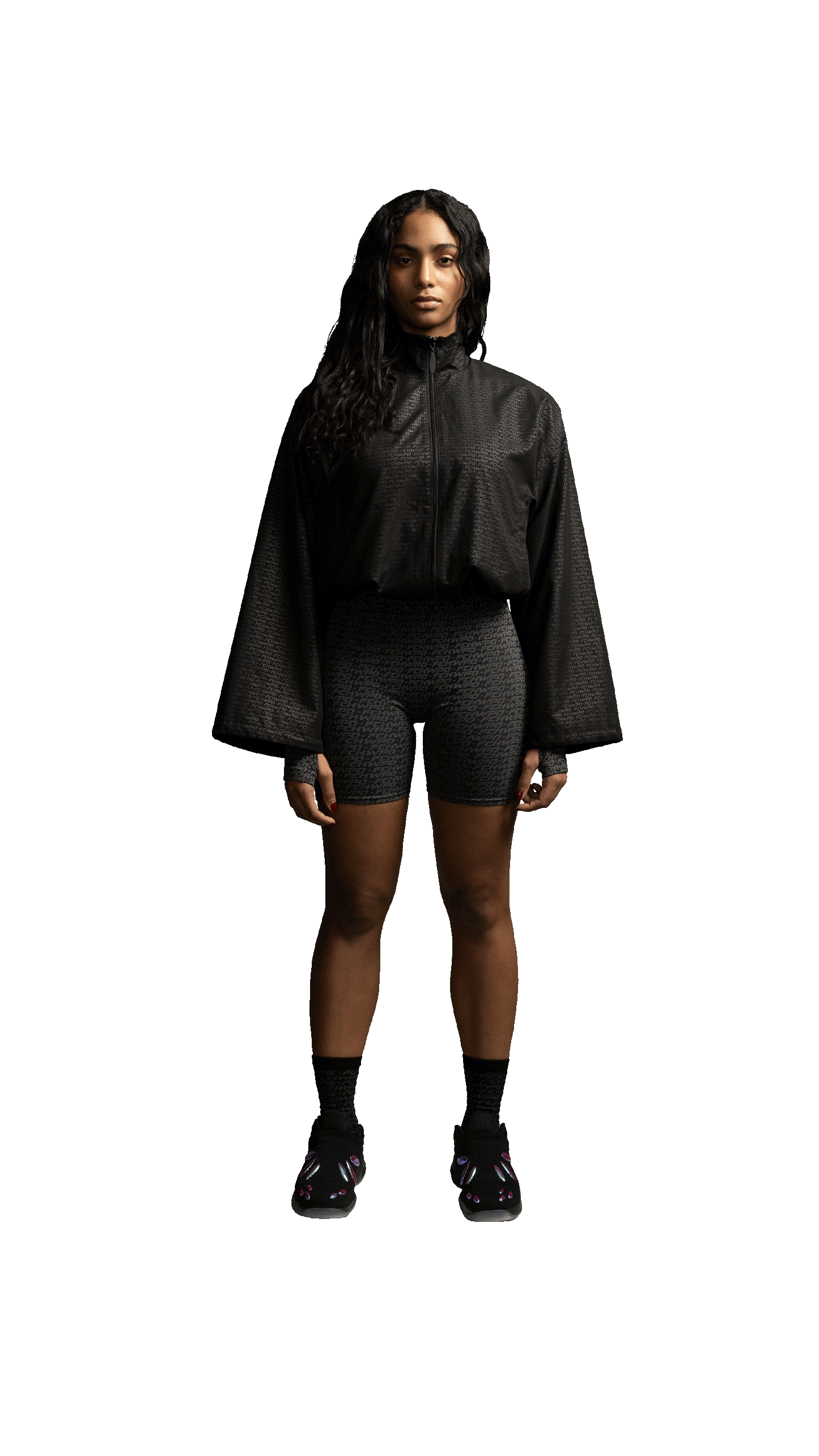 MANTRA CROPPED NYLON JACKET