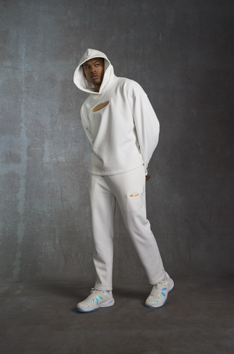 741 Hoodie - White Noise