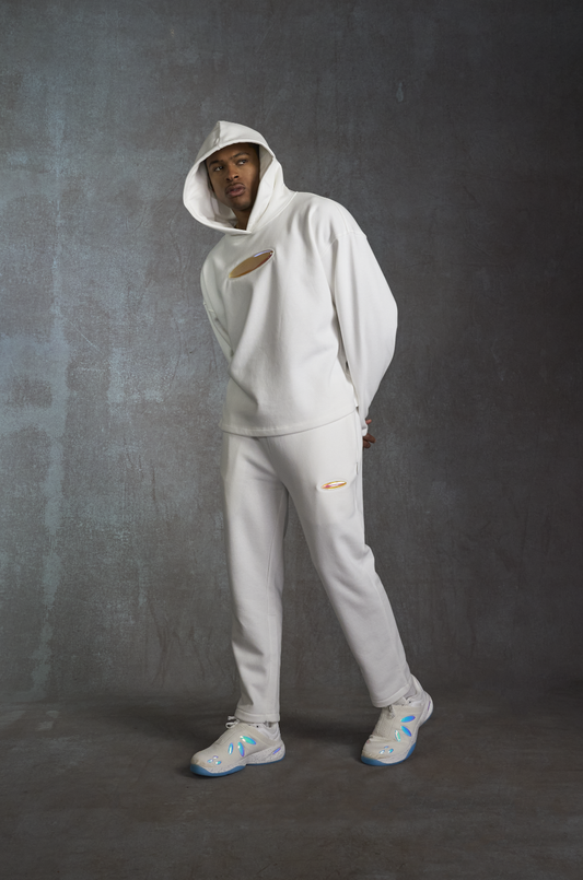 741 Hoodie - Youth - White Noise