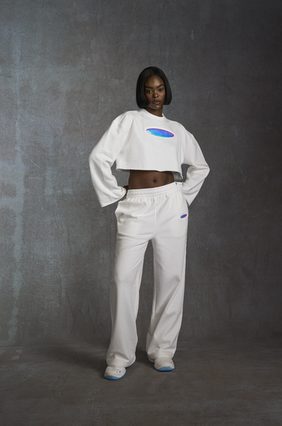 741 Cropped Mock - White Noise