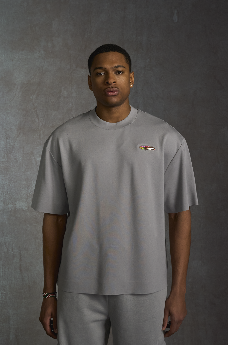 741 BOXY T-SHIRT - Grey Nebula