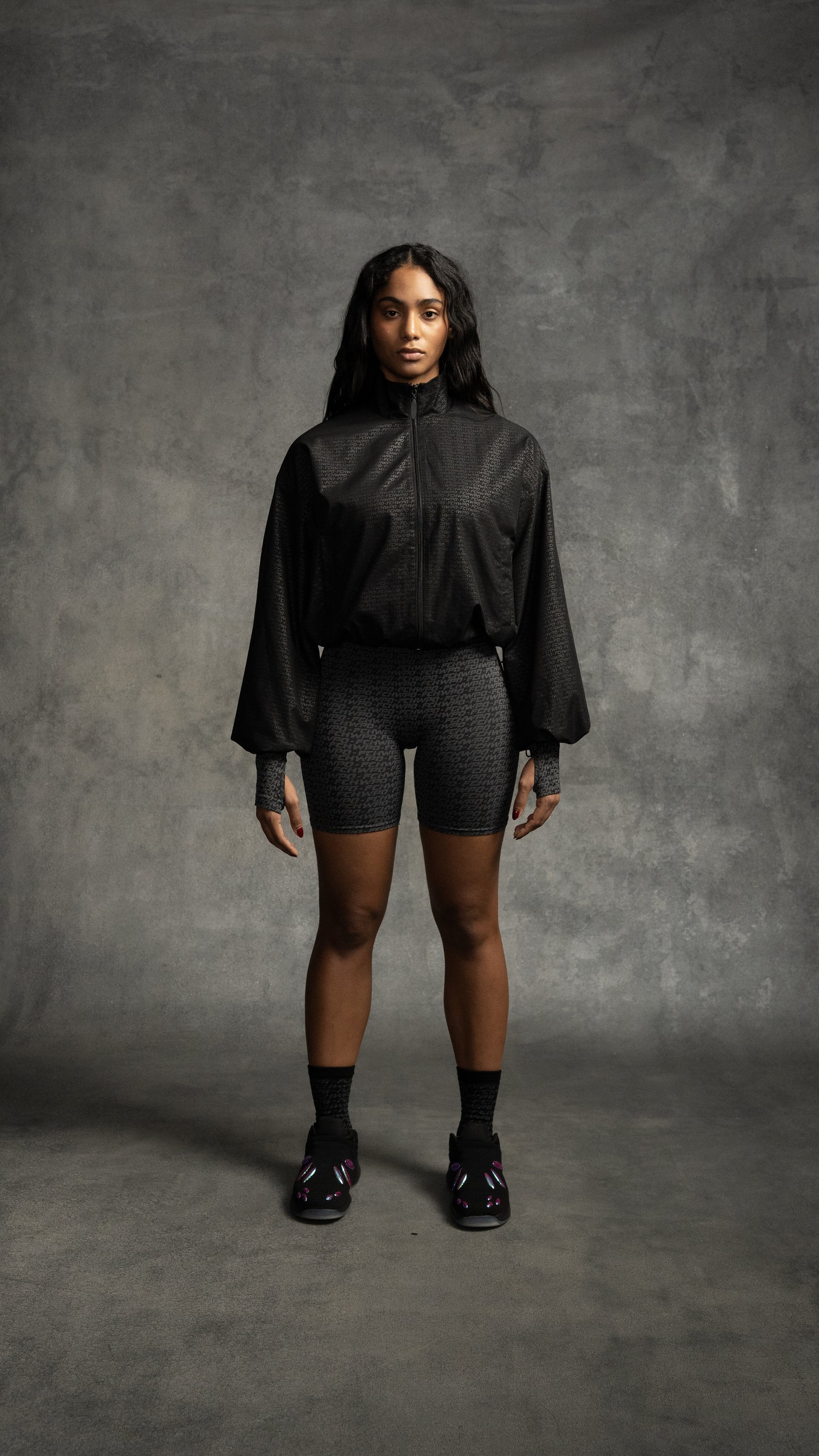 MANTRA CROPPED NYLON JACKET